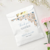 Poeder Blauwe Landvelden Bruiloft Bedankzakje (Gezegeld)