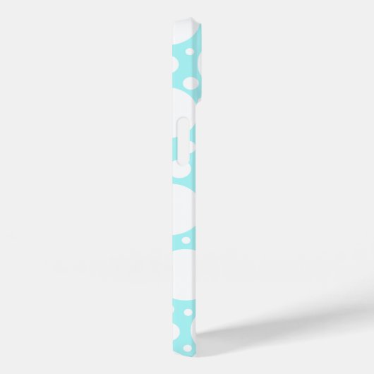 Poeder Blauwe Polka Dot Case-Mate iPhone Case (Achterkant / Rechts)