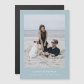 Poeder Blauwe Tekst en Magnetische Foto Sla de Dat (Voorkant / Achterkant)