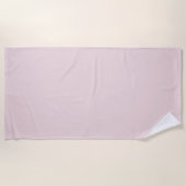 Poeder Blush Roze Effen Kleur Strandlaken (Voorkant)