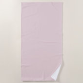Poeder Blush Roze Effen Kleur Strandlaken (Voorkant)