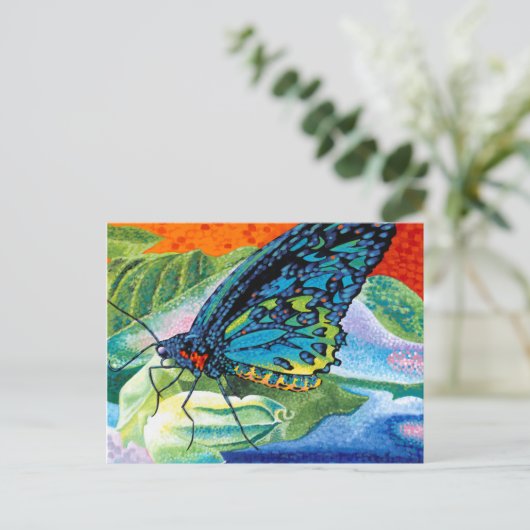 Poeder-Butterfly II Briefkaart (Staand voorkant)