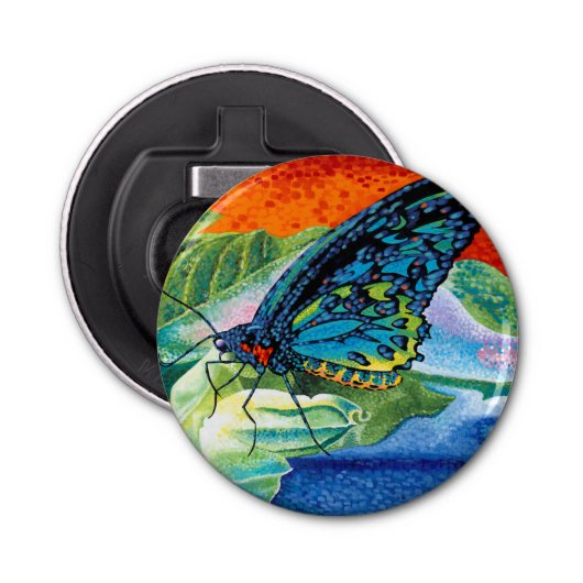 Poeder-Butterfly II Button Flesopener (Voorkant)