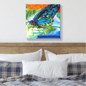 Poeder-Butterfly II Canvas Afdruk (Insitu (Slaapkamer))