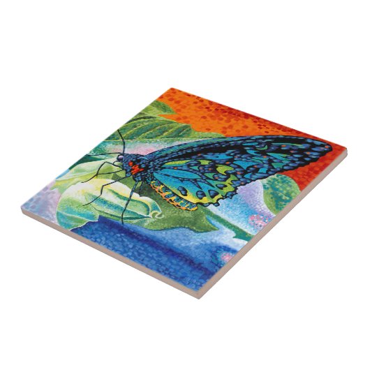 Poeder-Butterfly II Tegeltje (Zijkant)