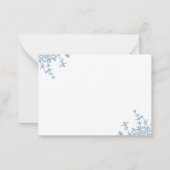  Poeder Frans Blauw Bloemkam Monogram Notitiekaartje (Achterkant)