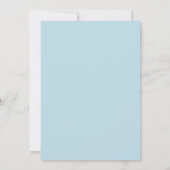 Poeder Leiste Blau Anemoon Bruiloft Kaart (Achterkant)