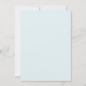 Poeder Perzik Loof Eucalyptus Bruiloft Kaart (Achterkant)
