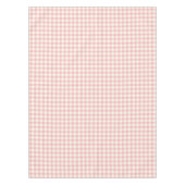 Poeder Roze Gingham Cotton Tablecloth Tafelkleed (Voorkant)