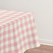 Poeder Roze Gingham Cotton Tablecloth Tafelkleed (Voorbeeld)