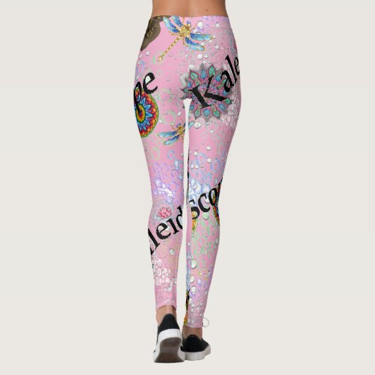 Poeder Roze Snoep Floss Leggings (Achterkant)