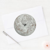 Poeder suger doneert ronde glanzende stickers (Envelop)