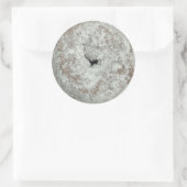 Poeder suger doneert ronde glanzende stickers (Tas)