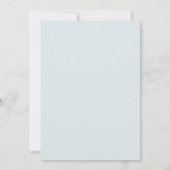 Poeder Taupe Geschilderde Bruiloft Kaart (Achterkant)