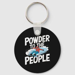 Poeder voor de mensen - Snowboarder Snowboarden 2 Sleutelhanger
