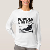 POEDER VOOR DE MENSEN, T-shirts Ski (Voorkant)