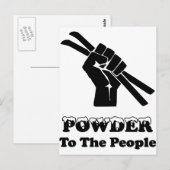 Poeder voor het volk briefkaart (Voorkant / Achterkant)