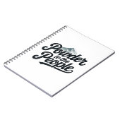 "Poeder voor het volk" Retro Snowboard & Ski Notitieboek (Linkerzijde)