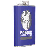 Poeder voor het volk (snowboard) heupfles (Rechts)