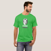 Poeder voor het volk (snowboard) t-shirt (Voorkant volledig)