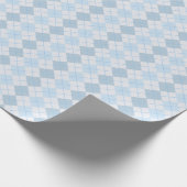 Poederblauw Argyle inpakpapier (Hoek)