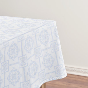 Poederblauw Bamboe Aziatisch Patroon Tafelkleed