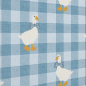Poederblauw Gingham Gans Buffalo Rut Kinderkamer Behang (Zoom)