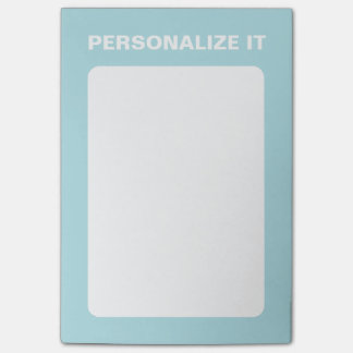 Poederblauw Modern gepersonaliseerd veelzijdig Post-it® Notes
