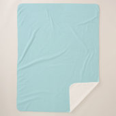 Poederblauw Sherpa Deken (Voorkant)