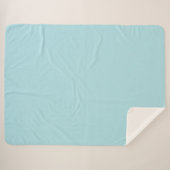 Poederblauw Sherpa Deken (Voorkant (horizontaal))