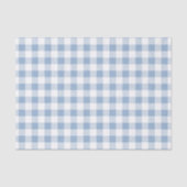Poederblauw Witte Geruite Patroon Tissuepapier (Voorkant)