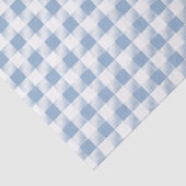Poederblauw Witte Geruite Patroon Tissuepapier (Detail)
