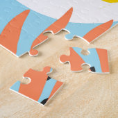 Poederblauwe bloem legpuzzel (Zijkant)