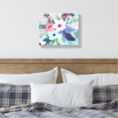 Poederblauwe bloesem canvas afdruk (Insitu (Slaapkamer))