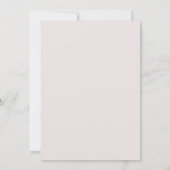 Poederblauwe Blush Bloemen Bruiloft Kaart (Achterkant)