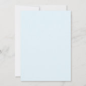 Poederblauwe Eterische Lavendel Bruiloft Kaart (Achterkant)