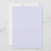 Poederblauwe Ethische Romantische Bruiloft Kaart (Achterkant)
