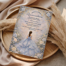 Poederblauwe Rozen Tuin Quinceañera
