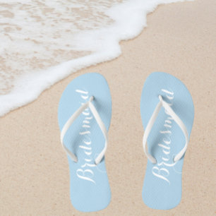Poederblauwe Trouw Bruidsmeisje Teenslippers