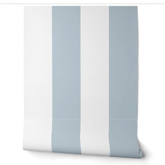 Poederblauwe vette dekstoel cabana streep behang