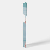 Poederblauwe vlinder millennial roze iPhone hoesje (Rechterkant)