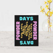 Poederdagen Snowboarden Park Skiën Lift Buiten Kaart (Gele Bloem)