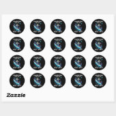 Poederdagen zijn de dagen ronde sticker (Vel)
