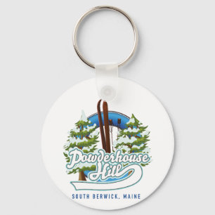 poederhuis in zuid - berwick maine ski logo sleutelhanger