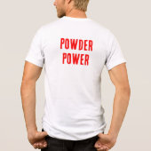 Poederkracht Tri-Blend Shirt (Achterkant)