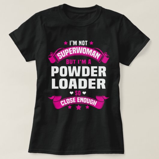 poederlader t-shirt (Design voorkant)