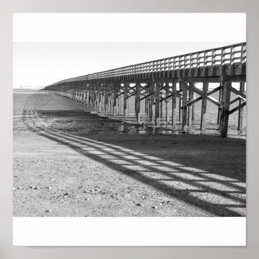 poederpuntbrug duxbury ma. low tide poster (Voorkant)