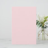 Poederroze effen kleur briefpapier (Staand voorkant)