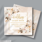 Poederroze Herfst Boho Bouquet bruiloft gastenboek