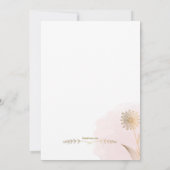 Poederroze religieuze uitnodiging (Achterkant)